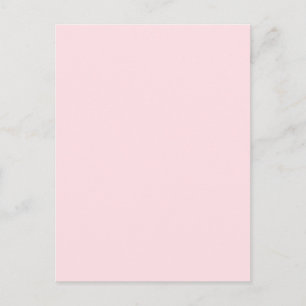 Misty Rose Light Baby Pink Solid Colour Background Postcard
