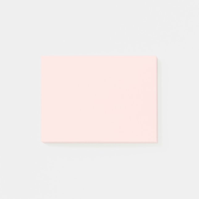 Misty Rose Solid Colour Post-it Notes (Front)