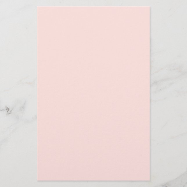 Misty Rose Solid Colour Stationery (Front)