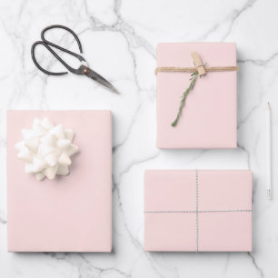 Misty Rose Solid Colour Wrapping Paper Sheet