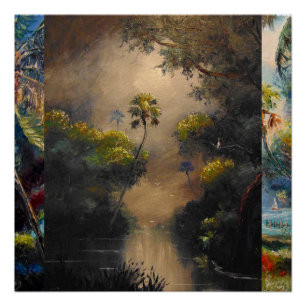 Misty St. Lucie River Poster