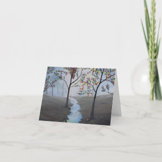 Misty Stroll Thank You Card