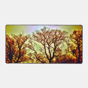 MISTY SUN TREES DESK MAT