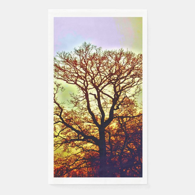 MISTY SUN TREES NAPKIN (Front)