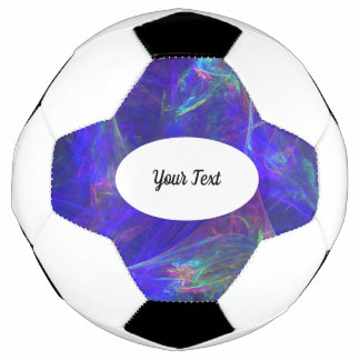 Misty Swirls of Vibrant Colours Pinks Greens Blues Football