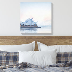 Misty Sydney Opera House Australia Canvas Print