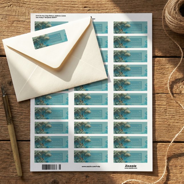 Misty Teal Enchanted Woodland Border (Creator Uploaded)