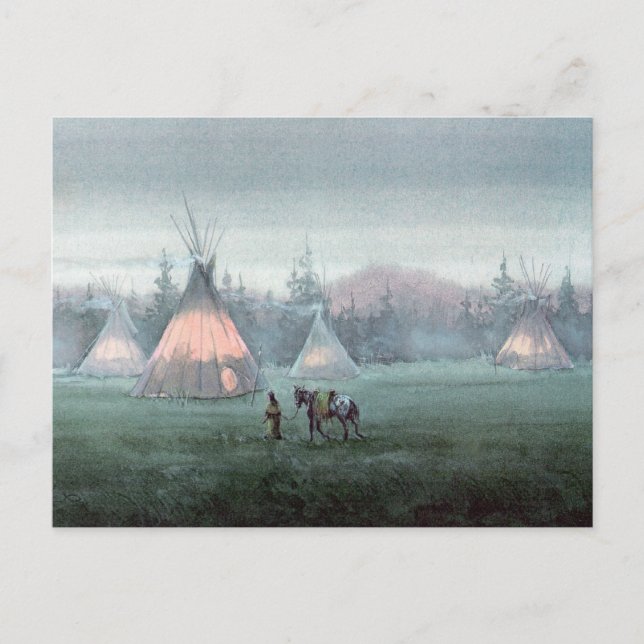 MISTY TIPI by SHARON SHARPE Postcard (Front)
