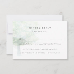 Misty tree RSVP card