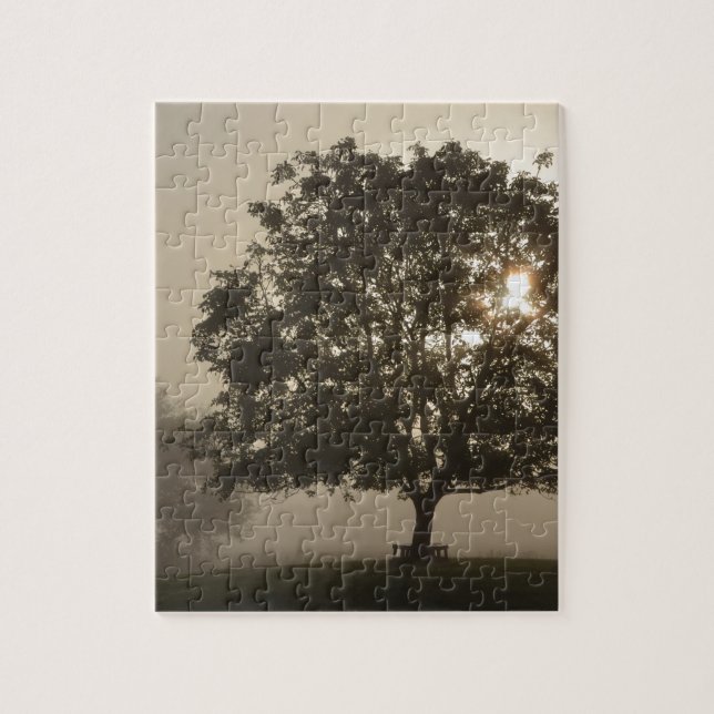 Misty Trees Jigsaw Puzzle (Vertical)
