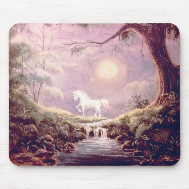 MISTY UNICORN by SHARON SHARPE Mouse Mat (Front)