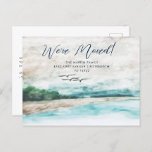 Misty Watercolor Landscape We Have Moved