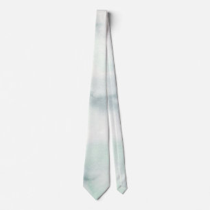 Misty Watercolor Ocean Tie