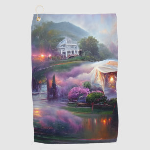 Misty Wisteria House on the Hill Golf Towel
