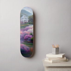 Misty Wisteria House on the Hill Skateboard