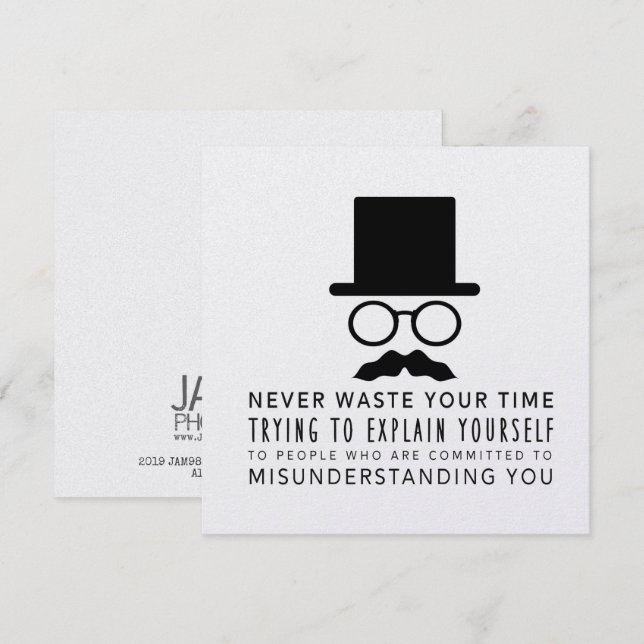 MISUNDERSTANDING STASH 5.25 x 5.25 card (Front/Back)