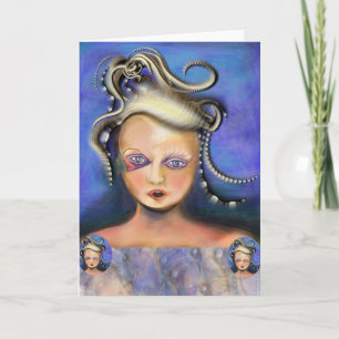 Misunderstood Medusa card by Anjo Lafin