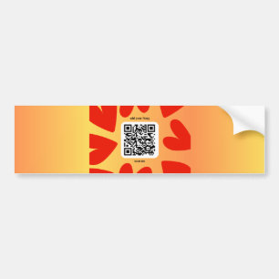 Mit individuellen persönlichen Song per QR-Code Bumper Sticker