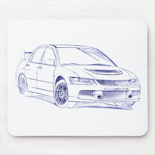 Mit Lancer Evo IX Mouse Mat (Front)