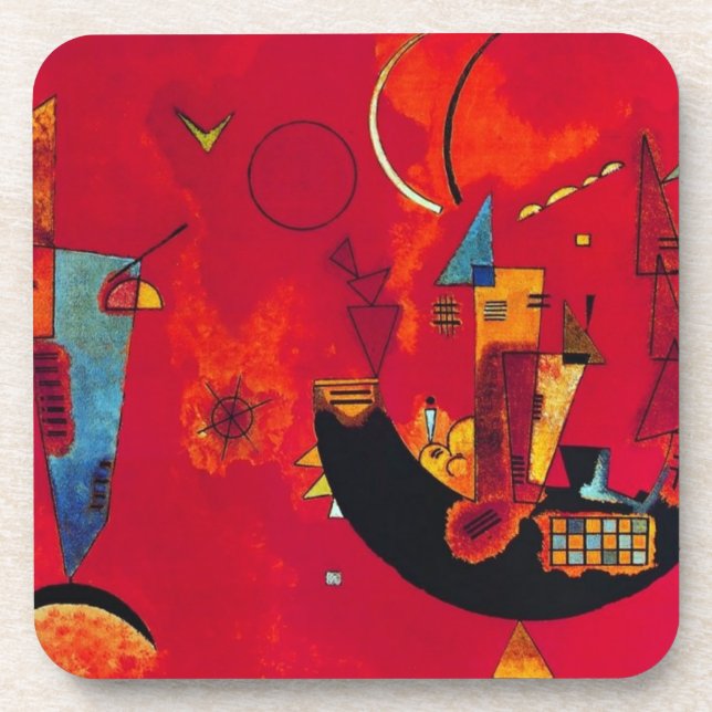 Mit und Gegen, 1929 by Wassily Kandinsky Coaster (Front)