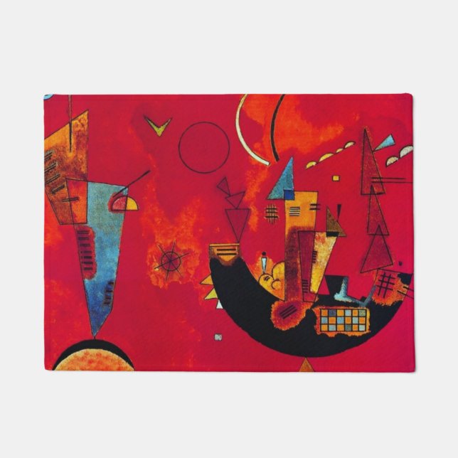 Mit und Gegen, 1929 by Wassily Kandinsky Doormat (Front)