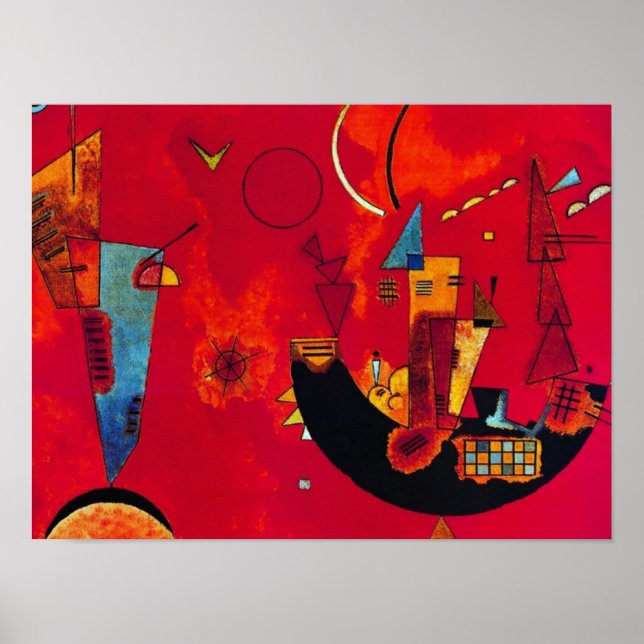 Mit und Gegen, 1929 by Wassily Kandinsky Poster (Front)