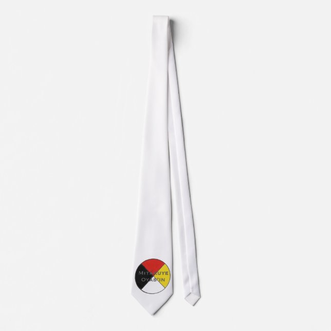 Mitakuye Oyasin We Are All Related Lakota Tie (Front)