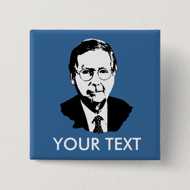 Mitch Mcconnell 15 Cm Square Badge (Front)