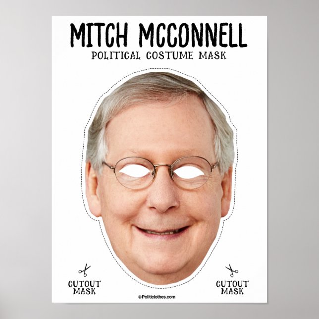 Mitch Mcconnell Costume Mask Poster (Front)