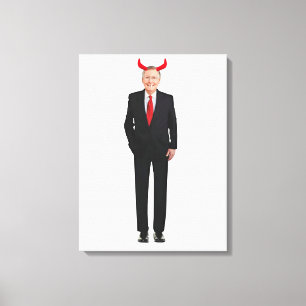 Mitch McConnell Is Evil Stretched Canvas Print