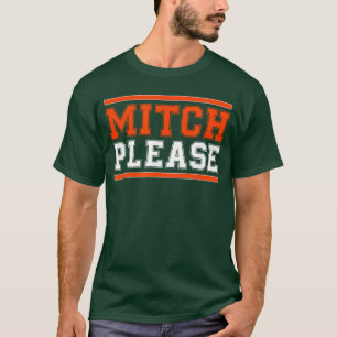 MITCH PLEASE Funny Blue and Orange girl T-Shirt