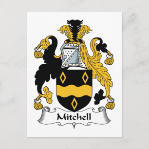 Mitchell Family Crest Postcard
