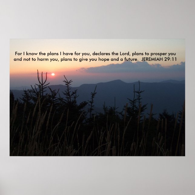 Mitchell North Carolina - Jeremiah 29:11 Poster (Front)