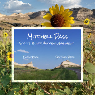 Mitchell Pass, Scotts Bluff National Monument, NE Postcard