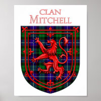 Mitchell Tartan Scottish Plaid Lion Rampant