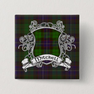 Mitchell Tartan Shield 15 Cm Square Badge