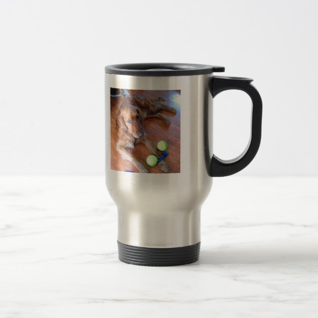 Mitchell Travel Mug - Sunshine goldens (Right)