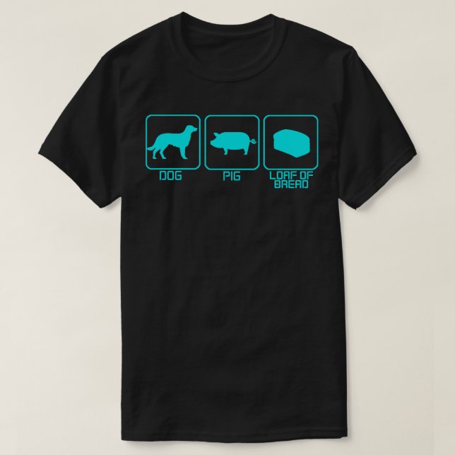 Mitchells Vs Machines Dog Pig Loaf Of Bread T-Shirt (Design Front)