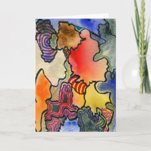 "Mites and Tites" Abstract Design Greeting Card