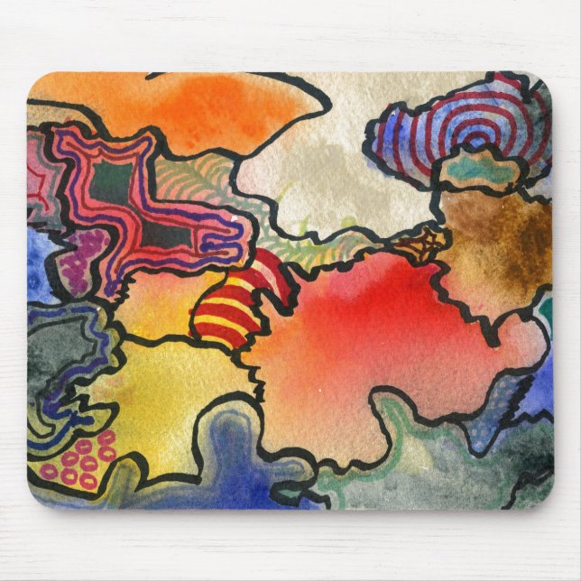 "Mites and Tites" Abstract Design Mousepad (Front)
