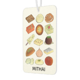 MITHAI Classic Indian Bengal Pakistani Sweets Food Car Air Freshener