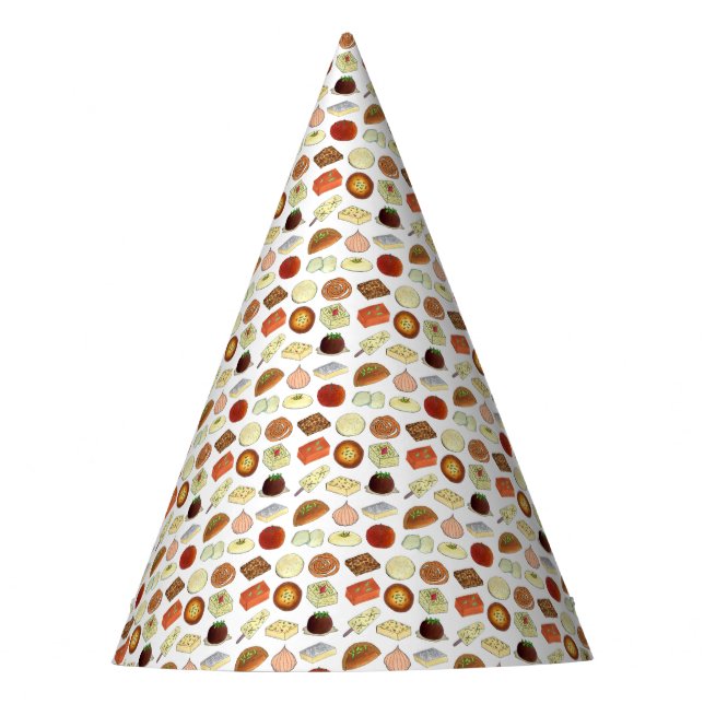 MITHAI Classic Indian Bengal Pakistani Sweets Food Party Hat (Front)