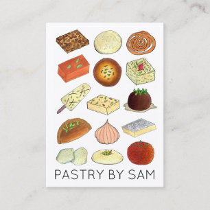 Mithai Indian Sweet Shop Confectionery Pastry Chef Business Card