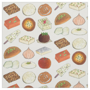 Mithai Indian Sweets Confectionery Desserts India Fabric