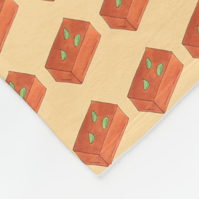 Mithai Indian Sweets Confectionery Mysore Pak Fleece Blanket (Corner)