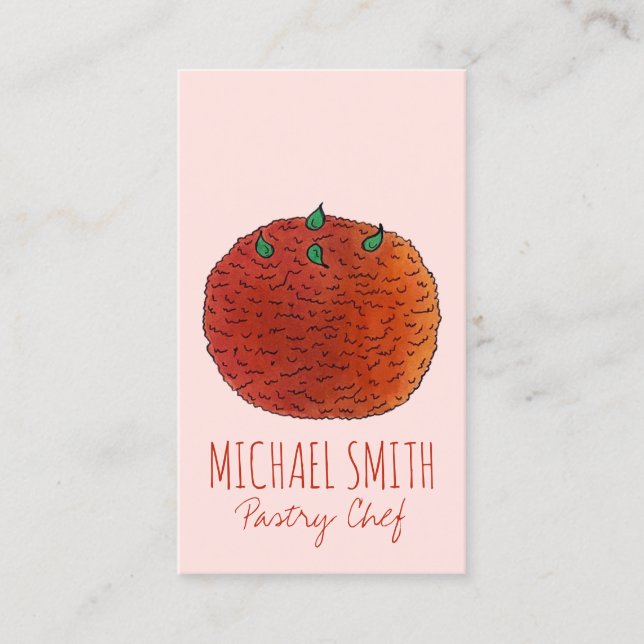 Mithai Indian Sweets Laddu Ladoo Pastry Chef Food Business Card (Front)