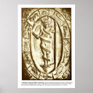 Mithraic carving of the Higher Self Poster
