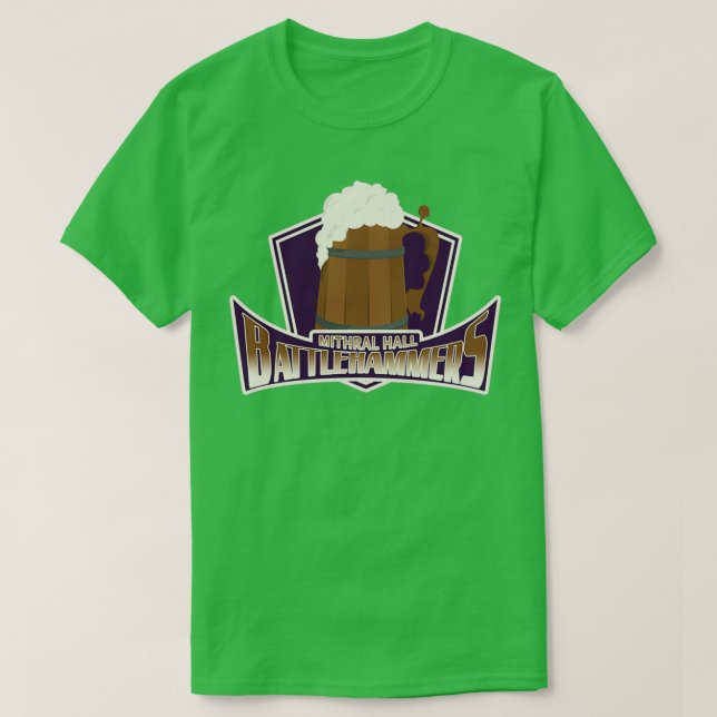 Mithral Hall Battlehammers T-Shirt (Design Front)