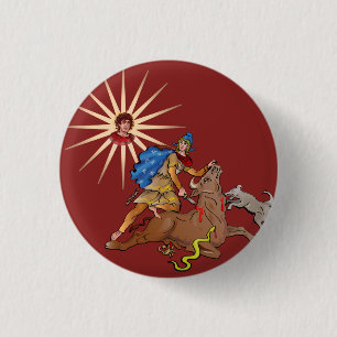 Mithras 3 Cm Round Badge