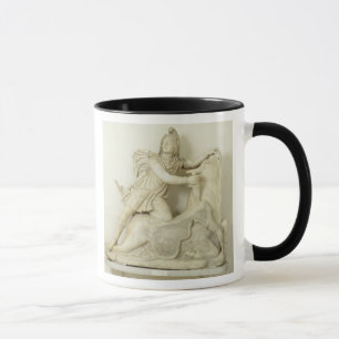Mithras Sacrificing the Bull, Marble relief, Roman Mug